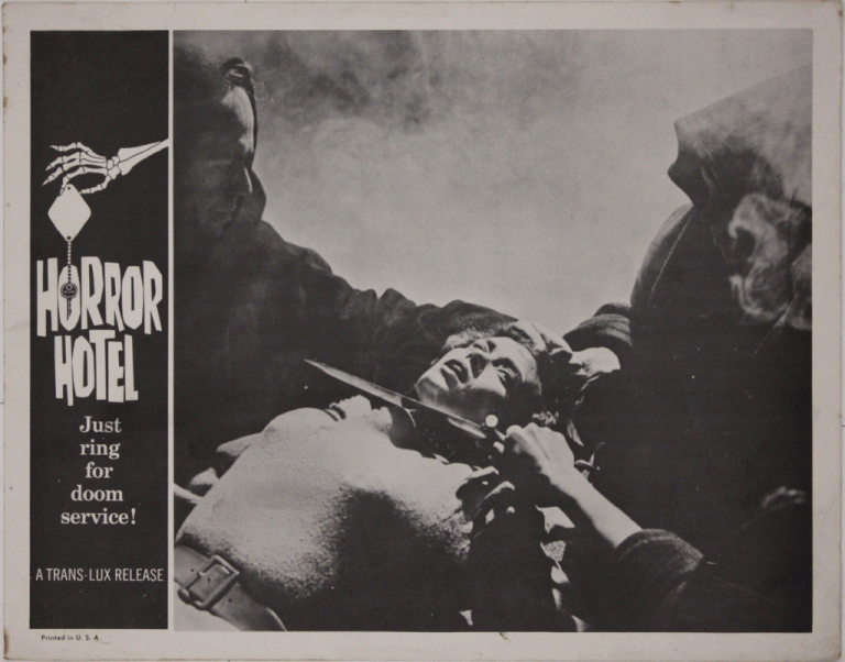 Horror Hotel (1960) – Iron Maiden, Christopher Lee HORROR MOVIE REVIEW