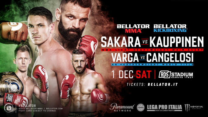 Alessio Sakara to Headline Bellator’s Debut in Genoa, Italy at RDS Stadium on Dec. 1 – MMA NEWS