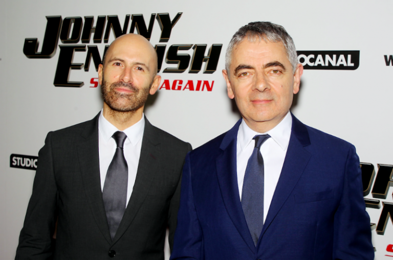 JOHNNY ENGLISH STRIKES AGAIN: Rowan Atkinson and director David Kerr BREAKING MOVIE NEWS