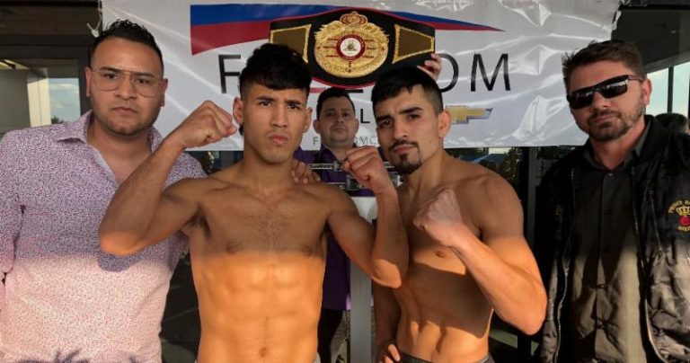 Kendo Castaneda Vs. Gilbert Venegas READY TO FIGHT: Weights from San Antonio, TX – BREAKING BOXING NEWS