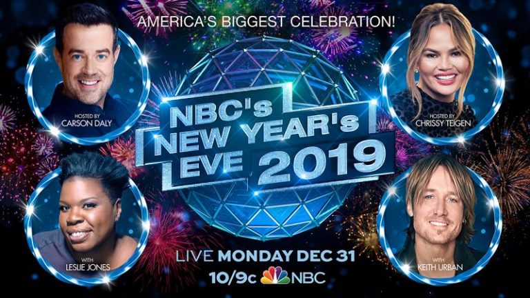 NBC’s New Year’s Eve – Carson Daly and Chrissy Teigen host live from Times Square in New York – Breaking News