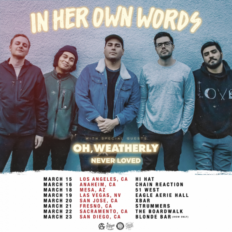 Never Loved Announces Upcoming Tour with In Her Own Words – Breaking Music News