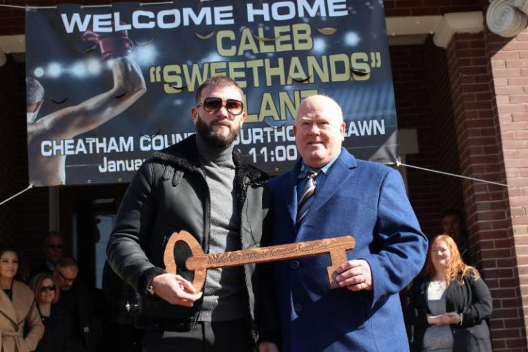 Caleb Plant Honored in Hometown of Ashland City, Tennessee & Receives Key to The City – Boxing News