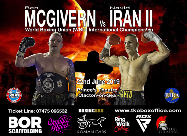 Ben McGivern Vs Navid Iran II: Title on the Line on June 22nd – Boxing News