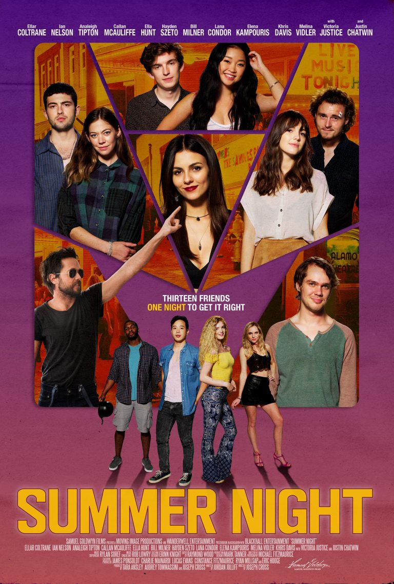 SUMMER NIGHT opens in theaters on July 12 – Ellar Coltrane, Analeigh Tipton, Lana Condor, Justin Chatwin, Victoria Justice – Trailer, News & More