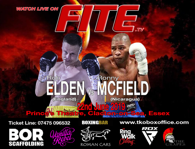 Rob Elden Set to Face Tough Nicaraguan Ronnie McField this Coming Saturday – LIVE ON FITE.TV. – Boxing News