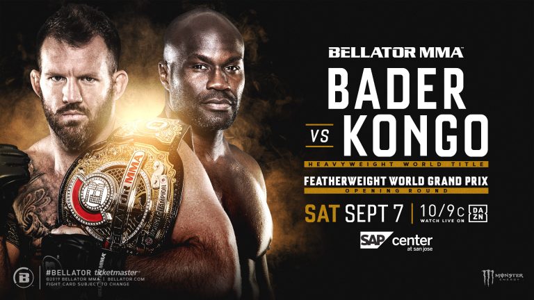 Ryan Bader Takes On Cheick Kongo: Bellator Returns to SAP Center at San Jose on Sept. 7 – MMA News