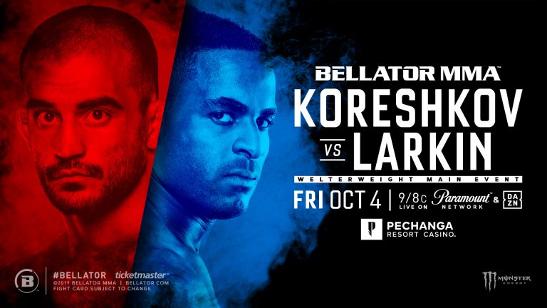 Andrey Koreshkov Meets Lorenz Larkin in Main Event of Bellator’s Return to Pechanga Resort Casino on Friday, October 4 – MMA News