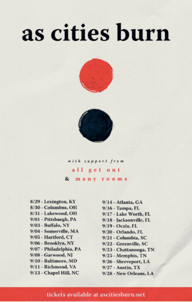 All Get Out Announce Fall Tour With Cities Burn & Many Rooms // Tickets on Sale Monday, 7/29 – Music News