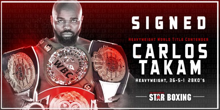 CARLOS TAKAM: Heavyweight Contender Signs with Star Boxing – Boxing News