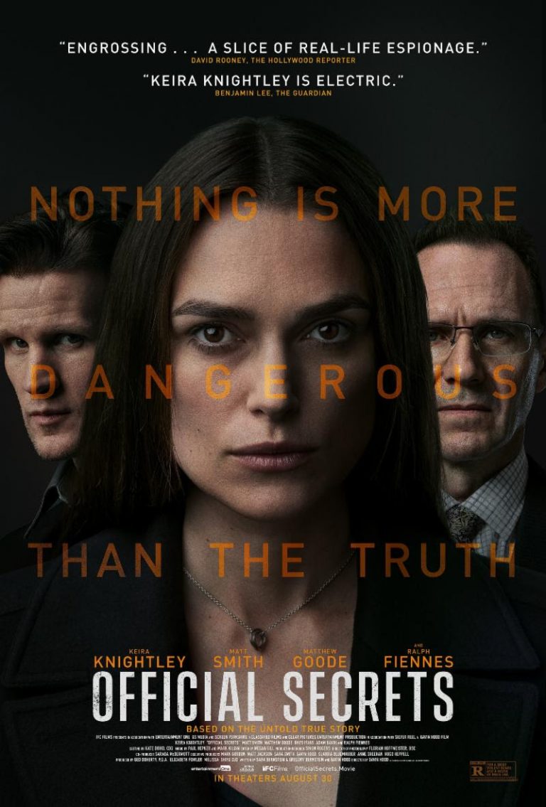 IFC’s OFFICIAL SECRETS Starring Keira Knightley and Ralph Fiennes OPENING IN THEATERS ON AUGUST 30 – Movie News