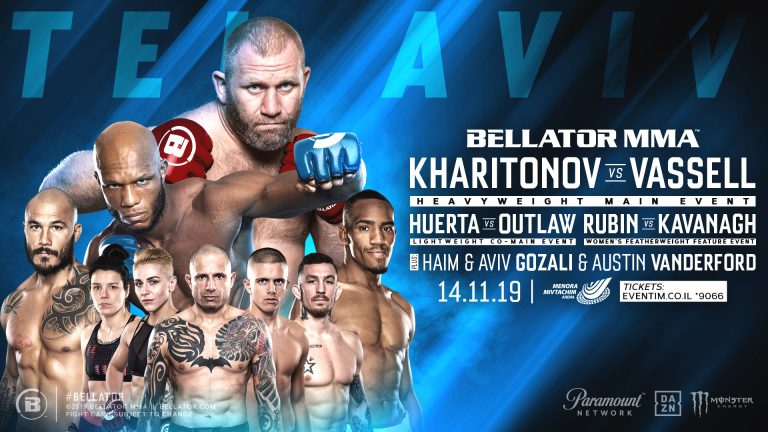 Heavyweights Sergei Kharitonov & Linton Vassell Headline Bellator’s Return to Israel on Nov. 14 – MMA News