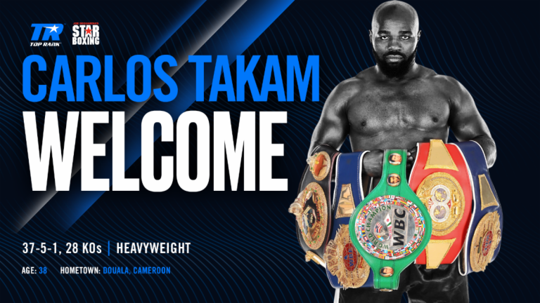 Heavyweight Contender CARLOS TAKAM: Top Rank & Star Boxing Major Announcement – Boxing News