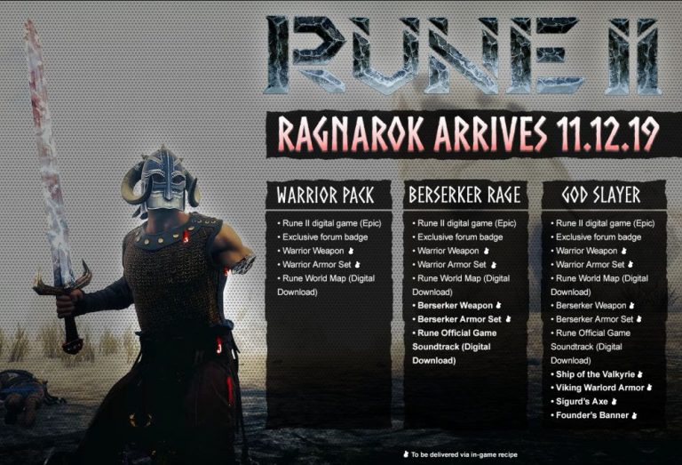 RUNE II Launches November 12 on Epic Game Store – New Trailer & More – Video Game News