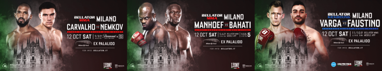 Bellator Milan Updated Card & U.S. Broadcast Details Confirmed for Saturday, Oct. 12 – MMA News