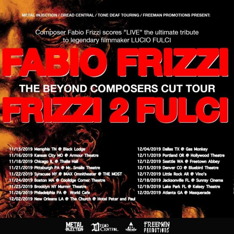 FABIO FRIZZI Announces the “Beyond Composers Cut Tour” Frizzi 2 Fulci – Music News