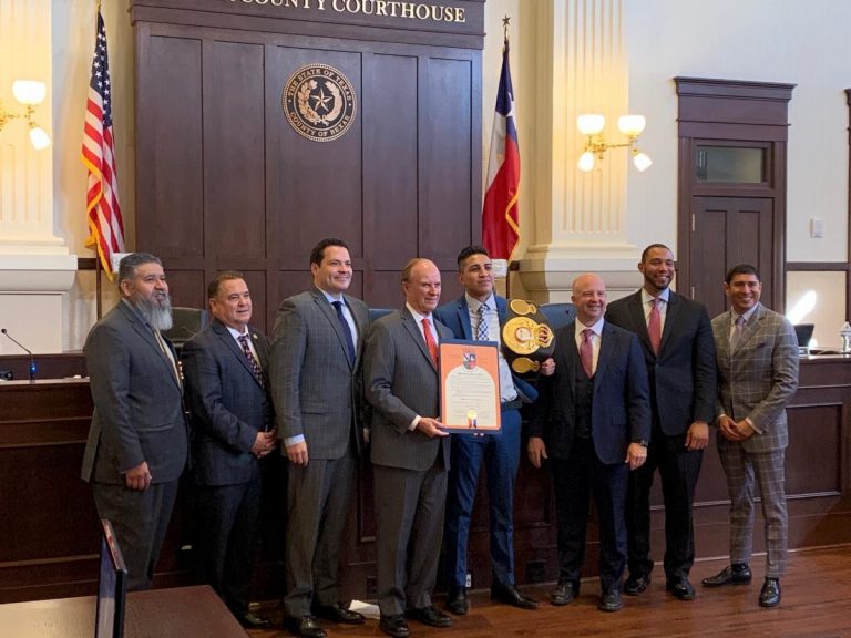 MARIO BARRIOS HONORED BY COMMISSIONERS COURT IN SAN ANTONIO, HAS BIG PLANS TO BRING WORLD TITLE FIGHT TO HIS HOMETOWN – Boxing News