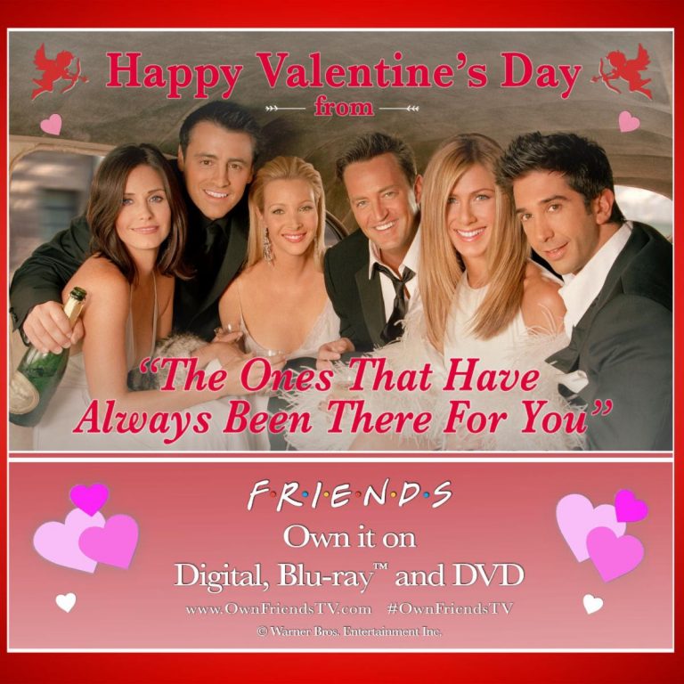 Happy Valentine’s Day From Rachel, Ross, Joey, Chandler, Phoebe, & Monica! – FRIENDS Blu-ray & DVD News