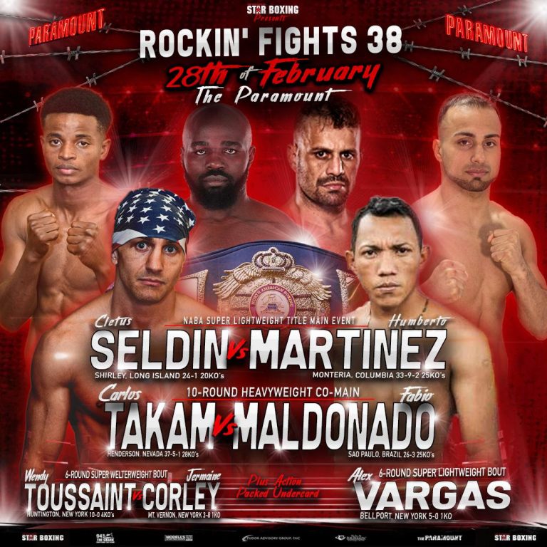 TWO UNDEFEATED LONG ISLANDER’S ADDED TO  FEBURARY 28, SELDIN-MARTINEZ, TAKAM-MALDONADO,  “ROCKIN’ FIGHTS” UNDERCARD – Boxing News