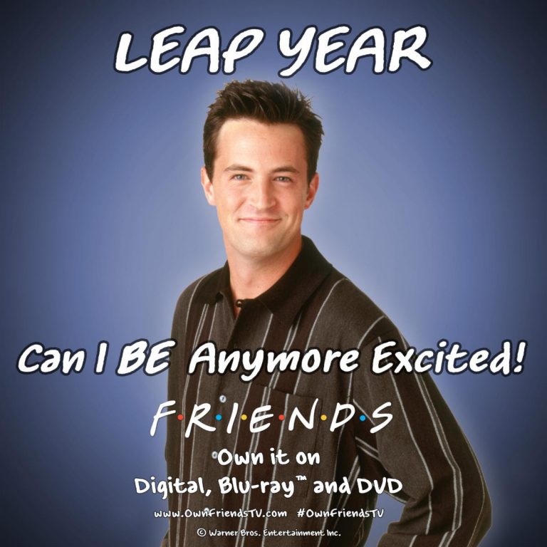 Happy Leap Year From Chandler Bing – #OwnFriendsTV – TV News