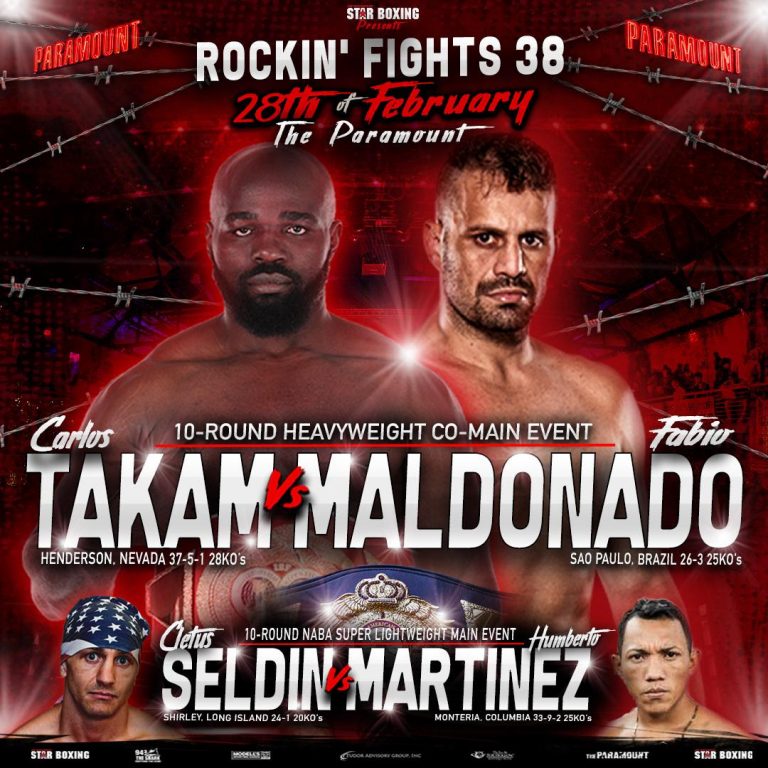 CARLOS TAKAM ADDED TO “ROCKIN’ FIGHTS” IN CO-MAIN EVENT ON FEB. 28 – Boxing News