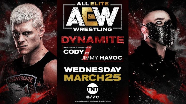 AEW DYNAMITE 3/25 Preview: Cody Rhodes Takes On Jimmy Havoc – Pro Wrestling News