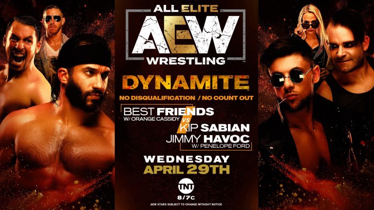 Best Friends (With Orange Cassidy) VS Kip Sabian & Jimmy Havoc (With Penelope Ford) – NO HOLDS BARRED – AEW Preview (4/29) – Pro Wrestling News