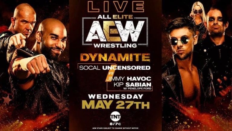 Kip Sabian (with Penelope Ford) & Jimmy Havoc VS SCU: AEW Dynamite (5/27) – Live Results & Review – Pro Wrestling News