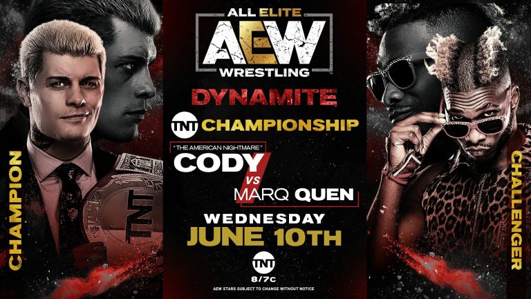 Cody Rhodes VS Marq Quen (of Private Party) – TNT CHAMPIONSHIP MATCH: AEW Dynamite (6/10) Preview – Pro Wrestling News