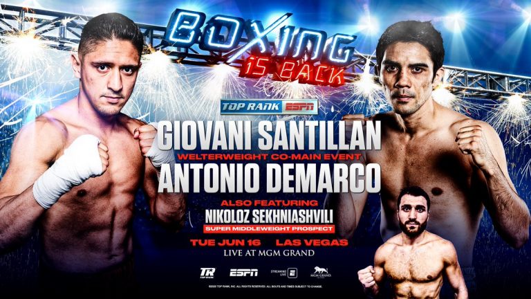 Giovani Santillan CONTROVERSIAL DECISION WIN Over Antonio DeMarco: Greer JR – Plania UNDERCARD – ESPN Tuesday Night Fights BOXING RESULTS