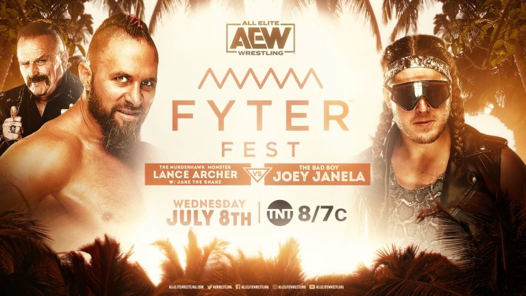 Lance Archer (With Jake “The Snake” Roberts) VS Joey Janela (With Sonny Kiss): AEW Fyter Fest (7/8) Live Results & Review – PRO WRESTLING NEWS