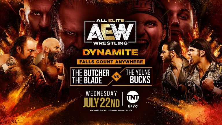 The Young Bucks VS Butcher & Blade – FALLS COUNT EVERYWHERE: AEW Dynamite (7/22) – Pro Wrestling Preview & News