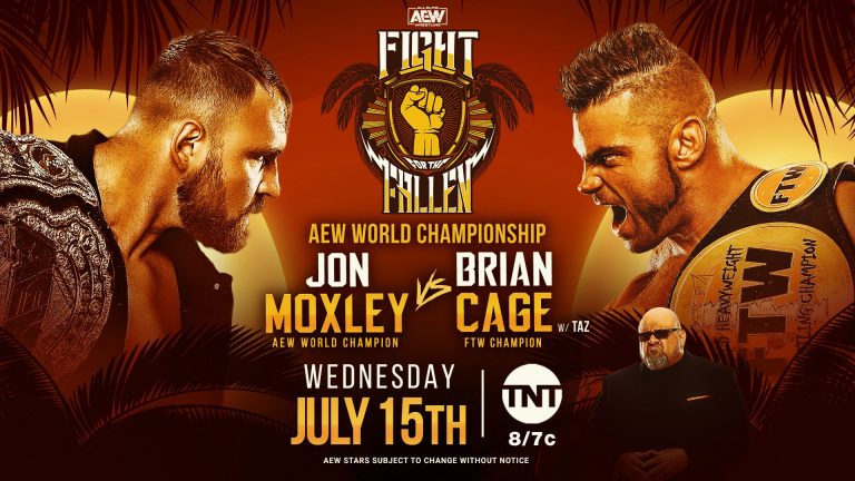 Jon Moxley VS Brian Cage (With Taz) – Heavyweight Title Match: AEW Fight for the Fallen (7/15) – Pro Wrestling Preview
