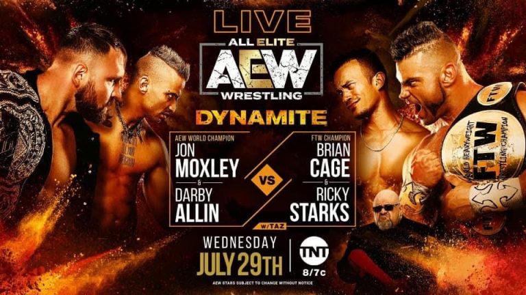 Jon Moxley & Darby Allin VS Brian Cage & Ricky Starks (With Taz) – Tag Team Action: AEW Dynamite (7/29) Preview & PRO WRESTLING NEWS