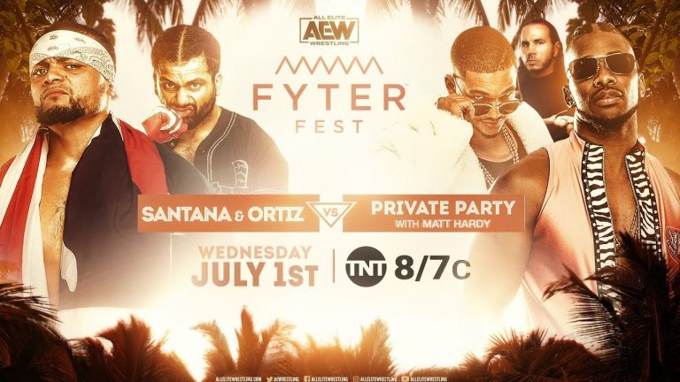 Ortiz & Santana (of the Inner Circle) VS Private Party (With Matt Hardy): Fyter Fest (July 1st) LIVE RESULTS & REVIEW – Pro Wrestling News