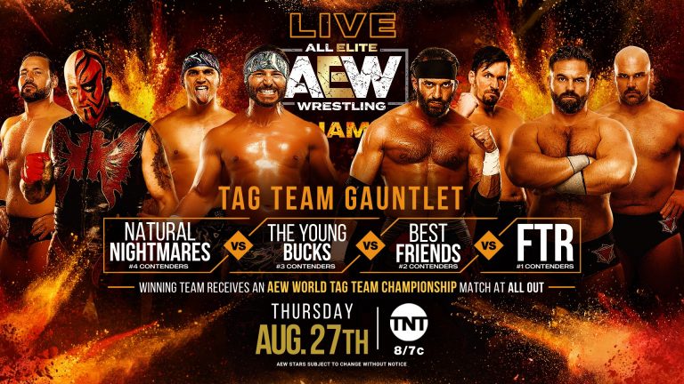 Natural Nightmares VS FTR VS Young Bucks VS Best Friends – Fatal Four Way: AEW Dynamite (8/27) – Pro Wrestling News & Preview