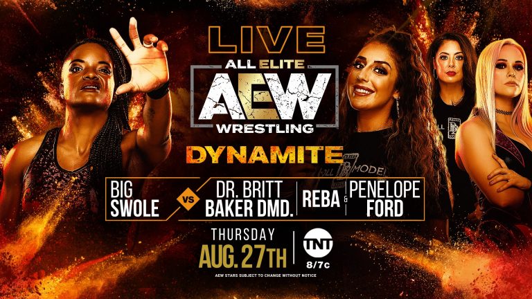 Big Swole VS Britt Baker, Penlope Ford & Rebel – 3 on 1 Handicapped Match: AEW Dynamite (8/27) – LIVE RESULTS & PRO WRESTLING NEWS