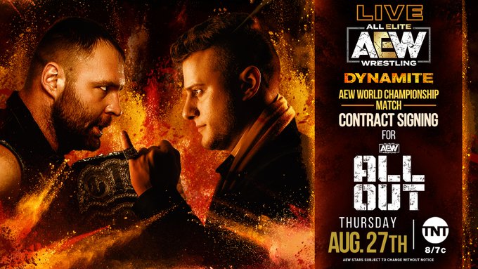 Jon Moxley – MJF (With Wardlow) AEW Title Contract Signing: AEW Dynamite (8/27) – Pro Wrestling News & Preview