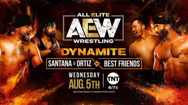 Santana & Ortiz (of the Inner Circle) Vs Best Friends – Tag Team Match: AEW Dynamite (8/5) LIVE RESULTS & PRO WRESTLING NEWS