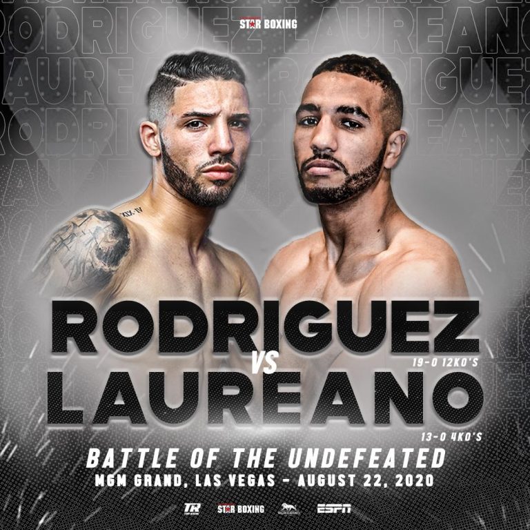 “ACTION” ANTHONY LAUREANO & JULIAN “HAMMER HANDS” RODRIGUEZ Put Their Undefeated Records on the Line August 22 – Boxing news