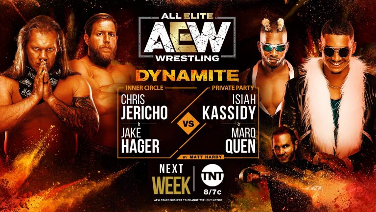 Chris Jericho & Jake Hager (Inner Circle) VS Private Party – TAG TEAM ACTION: AEW Dynamite (9/16) – Live Results & Review – PRO WRESTLING NEWS