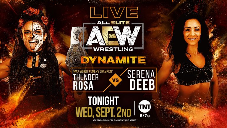 Thunder Rosa VS Serena Deeb – Women’s Singles Match: AEW Dynamite (9/2) Live Results & Review: PRO WRESTLING NEWS