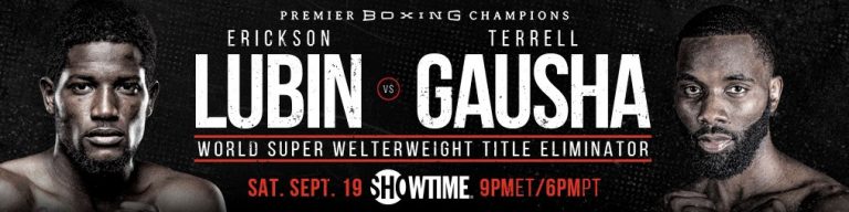 Erickson Lubin and Terrell Gausha Meet in Title Eliminator Live on SHOWTIME Saturday, September 19 in Event Presented by Premier Boxing Champions – Boxing News