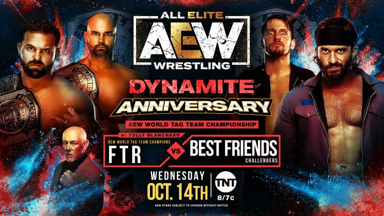 FTR (With Tully Blanchard) VS Best Friends – Tag Team Championship Match: AEW Dynamite Anniversary Episode (10/14) – Preview & Pro Wrestling News