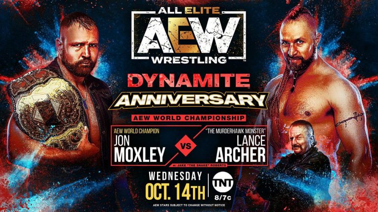 Jon Moxley VS Lance Archer (With Jake Roberts) – World Championship Match: AEW Dynamite Anniversary Episode (10/14) – Preview & Pro Wrestling News