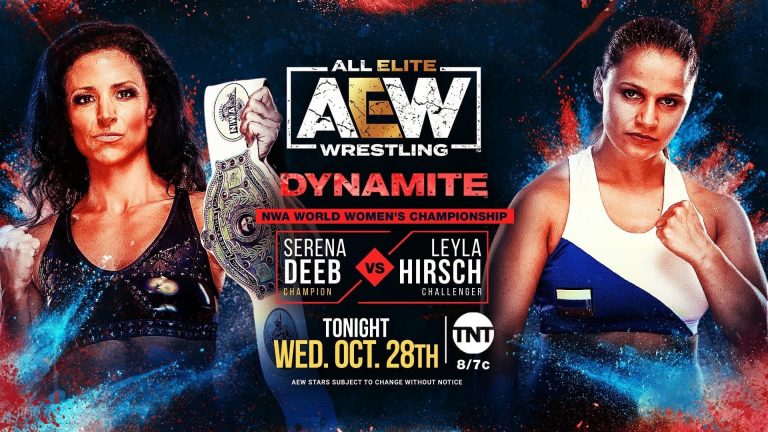 Serena Deeb VS Leyla Hirsch – NWA WOMEN’S CHAMPIONSHIP: AEW Dynamite (10/28) – Live Results & Pro Wrestling News