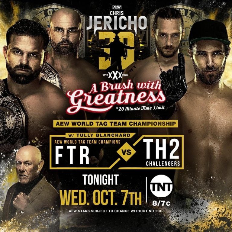 The Hybrid2 VS FTR (With Tully Blanchard): AEW TAG TEAM CHAMPIONSHIP MATCH: AEW Dynamite (10/7) – Live Results & Pro Wrestling News