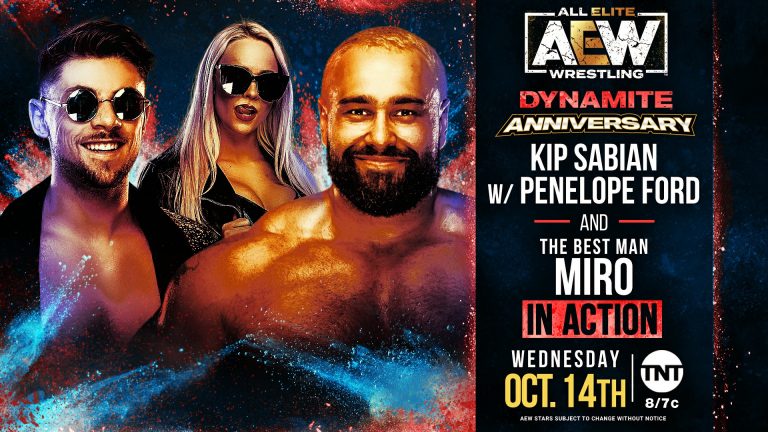 Kip Sabian (With Penelope Ford) & Miro in Action: AEW Dynamite Anniversary Episode (10/14) – Preview & Pro Wrestling News
