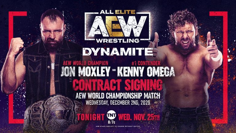 Jon Moxley VS Kenny Omega – World Championship Contract Signing: AEW Dynamite (11/25) – Live Results & Pro Wrestling News