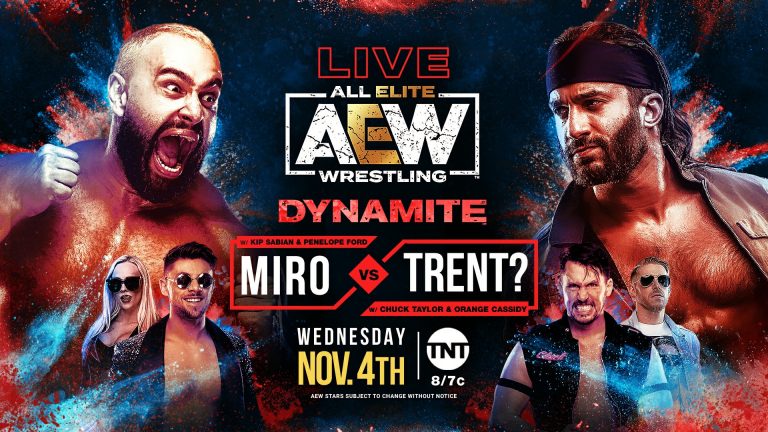 Miro (With Kip Sabian & Penelope Ford) VS Trent (With Chuck Taylor & Orange Cassidy): AEW Dynamite (11/4) – Live Results & PRO WRESTLING NEWS